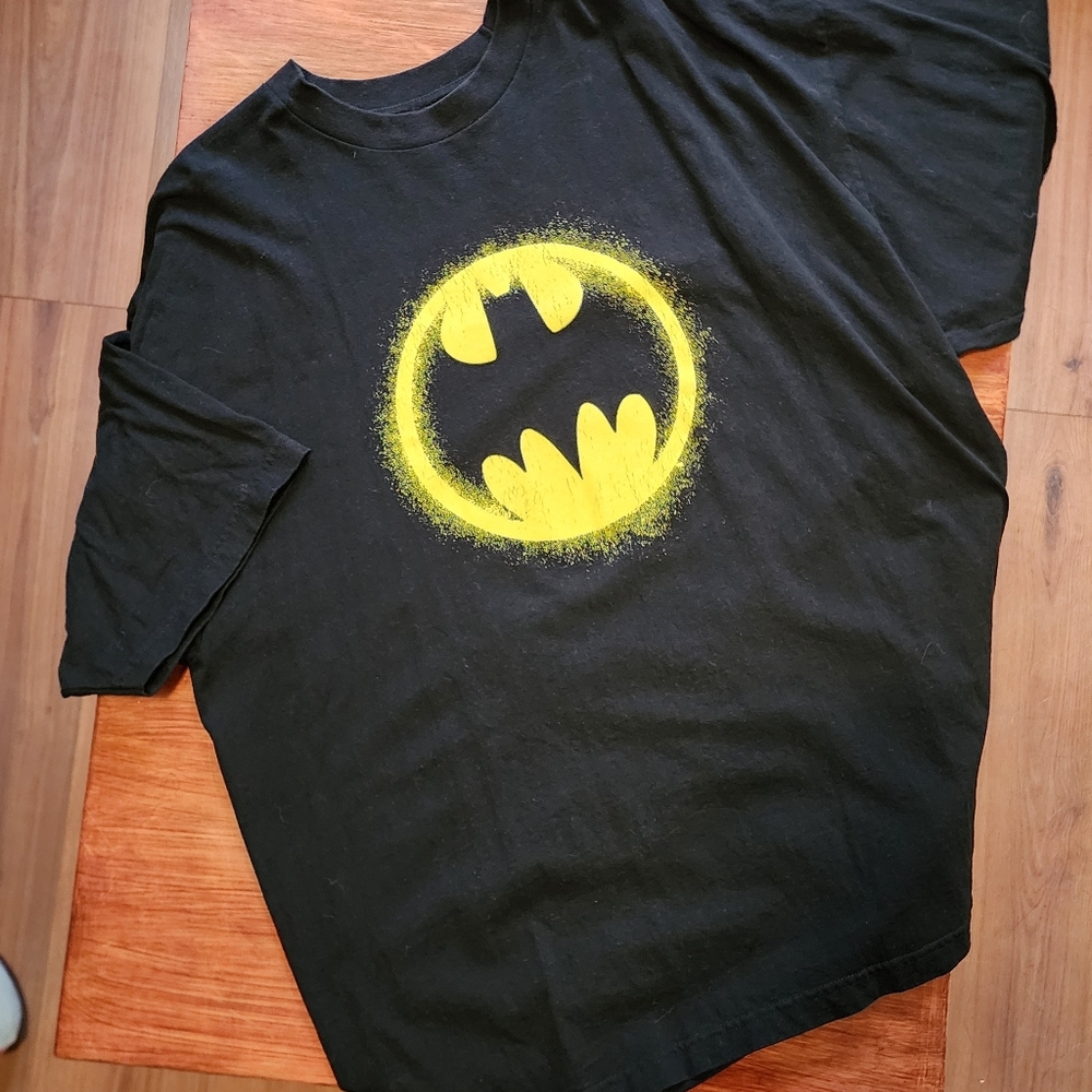 DC Black Shirt with White Batman Logo